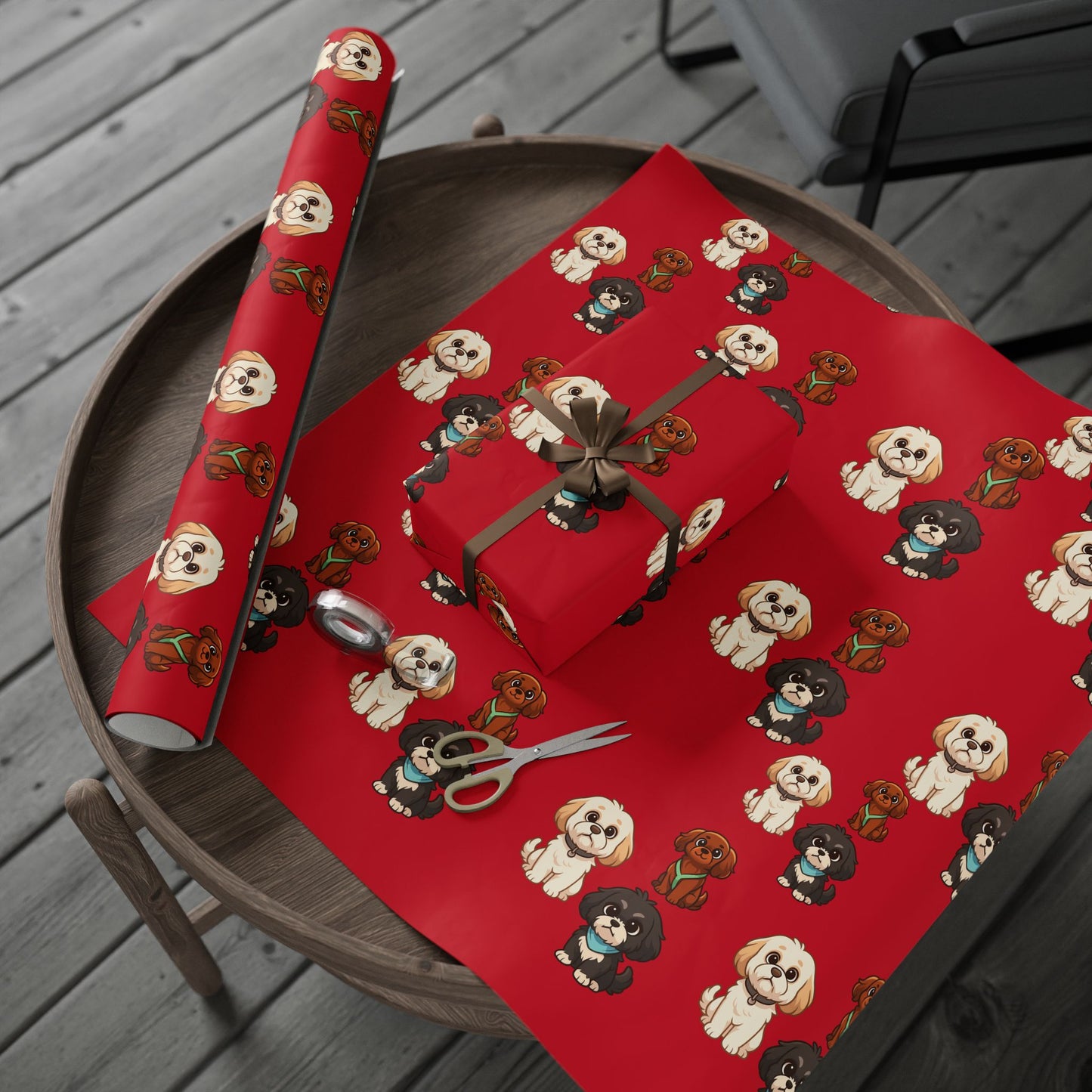 The Little Shihtzs -Themed Wrapping Paper, Cute Dog Print Gift Wrap, Birthday, Holiday, Pet Lover, Gifts for Dog Owners