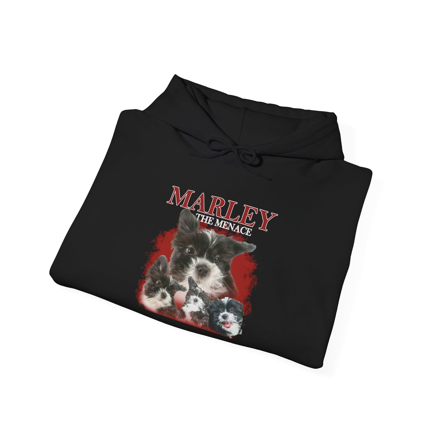 Marley Puppy Portrait Hoodie — Cute Dog Graphic Sweatshirt, Pet Lover Gift