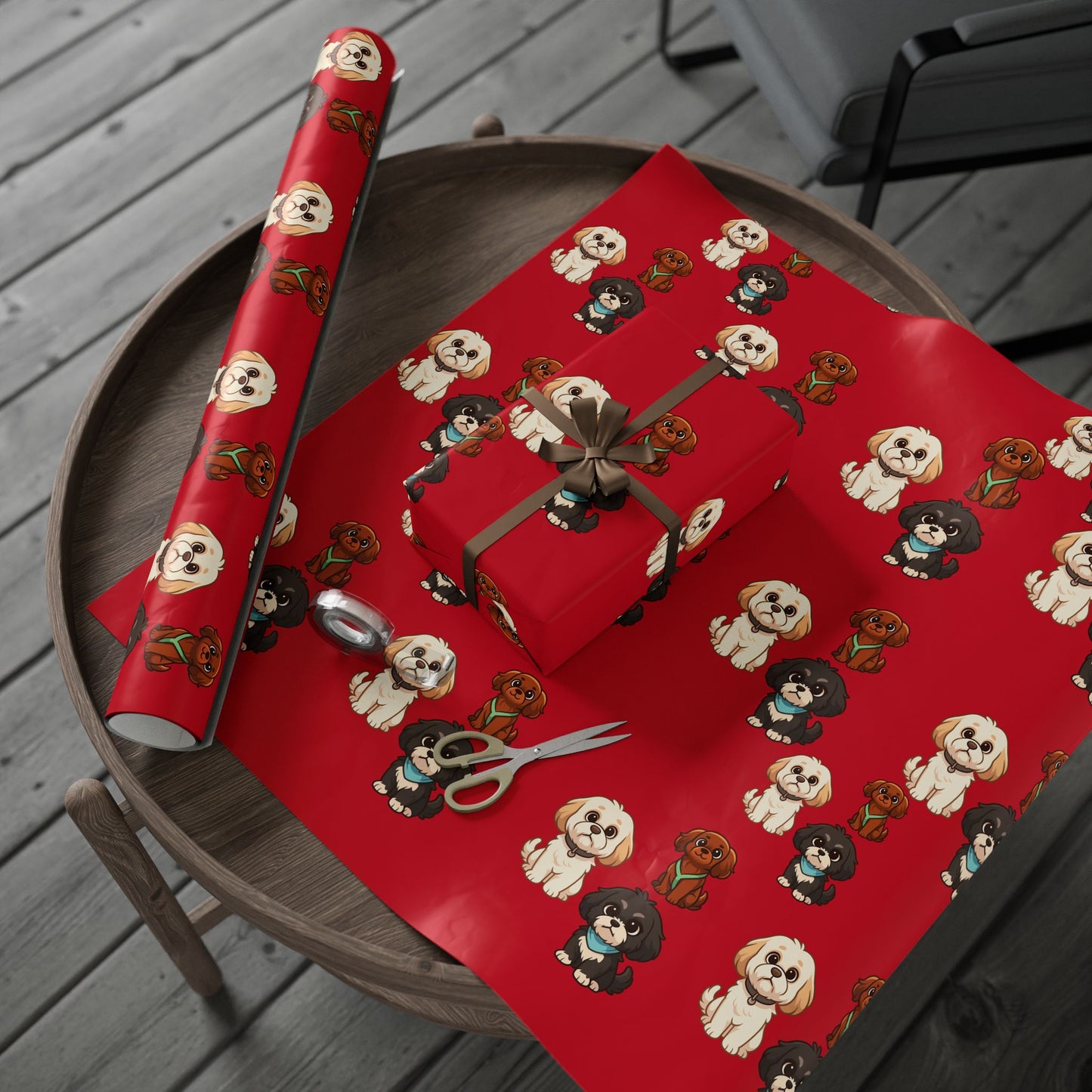The Little Shihtzs -Themed Wrapping Paper, Cute Dog Print Gift Wrap, Birthday, Holiday, Pet Lover, Gifts for Dog Owners