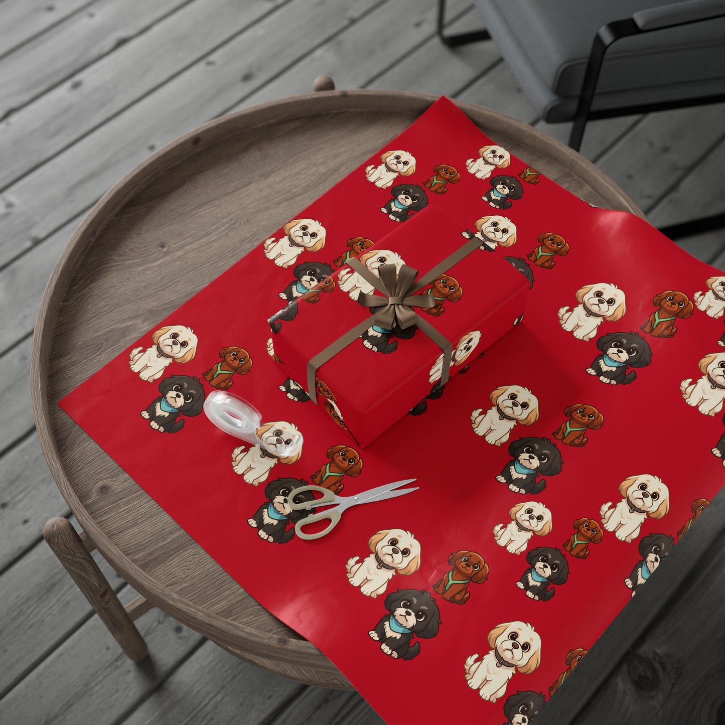 The Little Shihtzs -Themed Wrapping Paper, Cute Dog Print Gift Wrap, Birthday, Holiday, Pet Lover, Gifts for Dog Owners