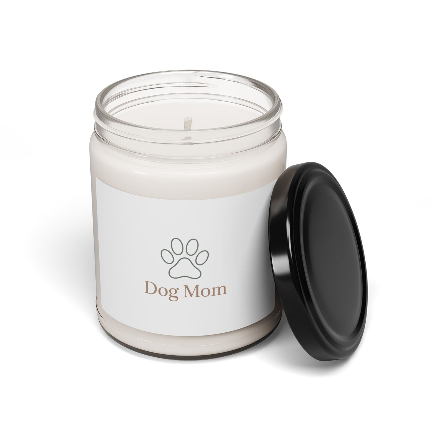 Dog Mom Candle | Scented Soy Candle, Minimal Serif Typography