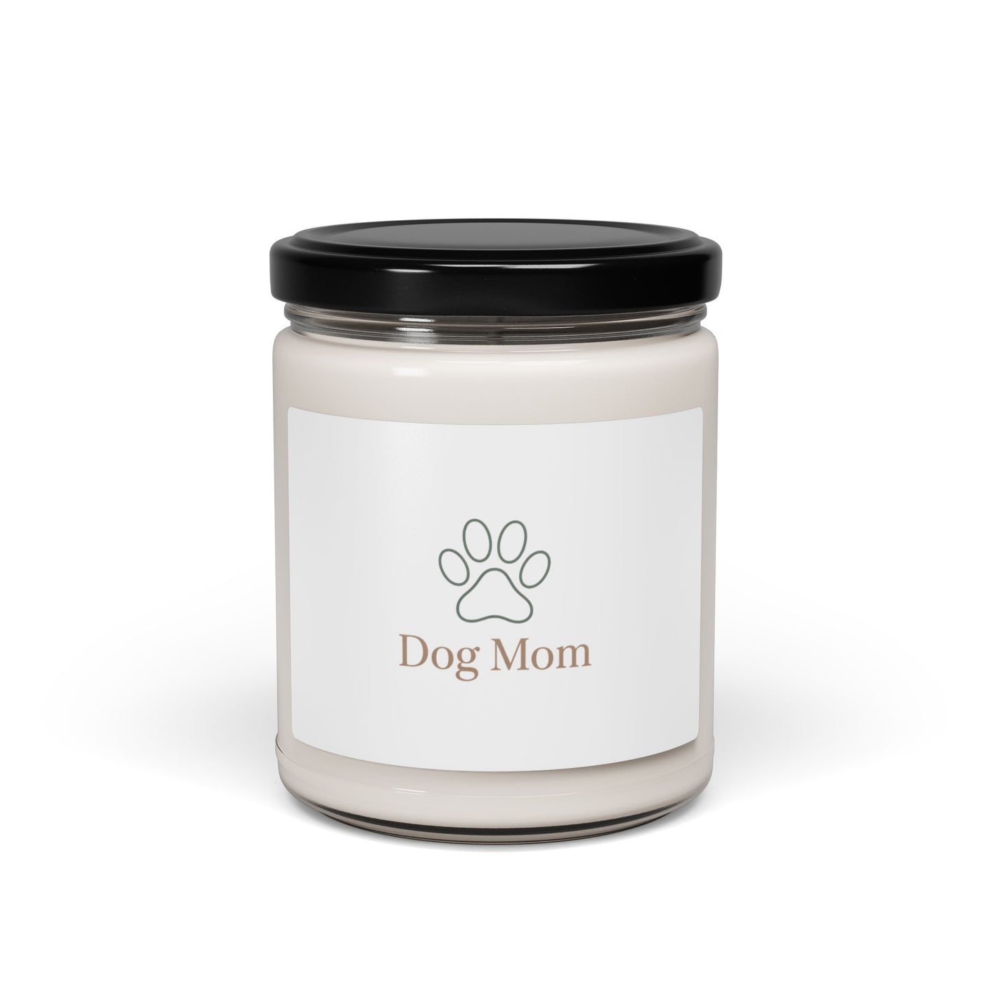 Dog Mom Candle | Scented Soy Candle, Minimal Serif Typography