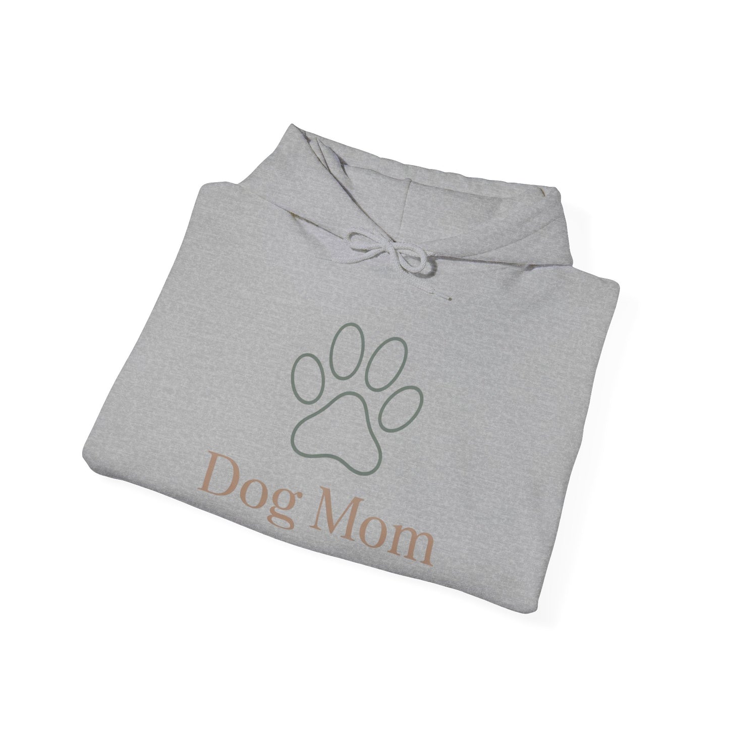 Dog Mom Hoodie | Minimal Serif Typography, Neutral Minimalist Quote