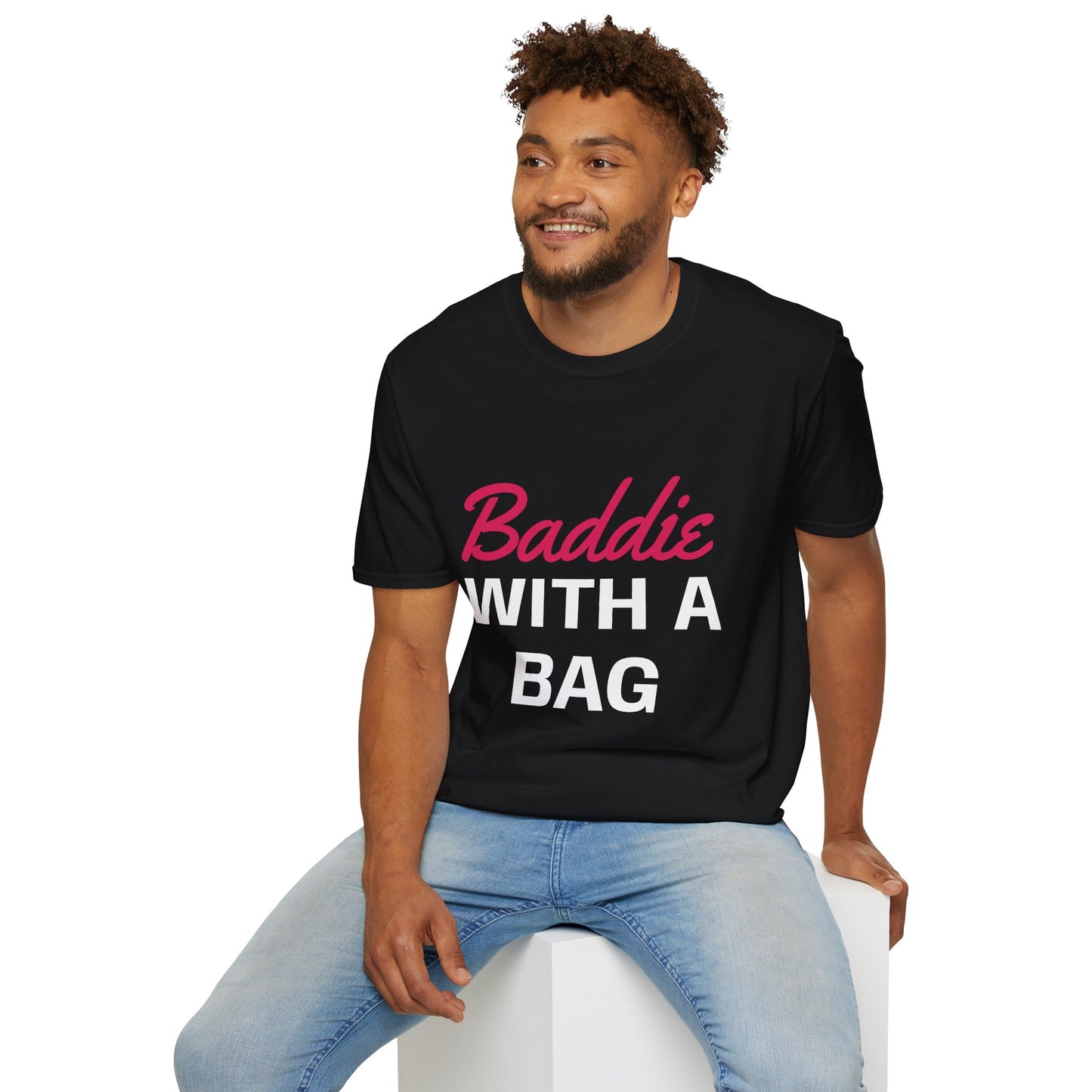 Baddie With A Bag Unisex T-Shirt | Trendy Graphic Tee, Casual Wear, Fashion Statement, Gift for Her, Street Style Apparel