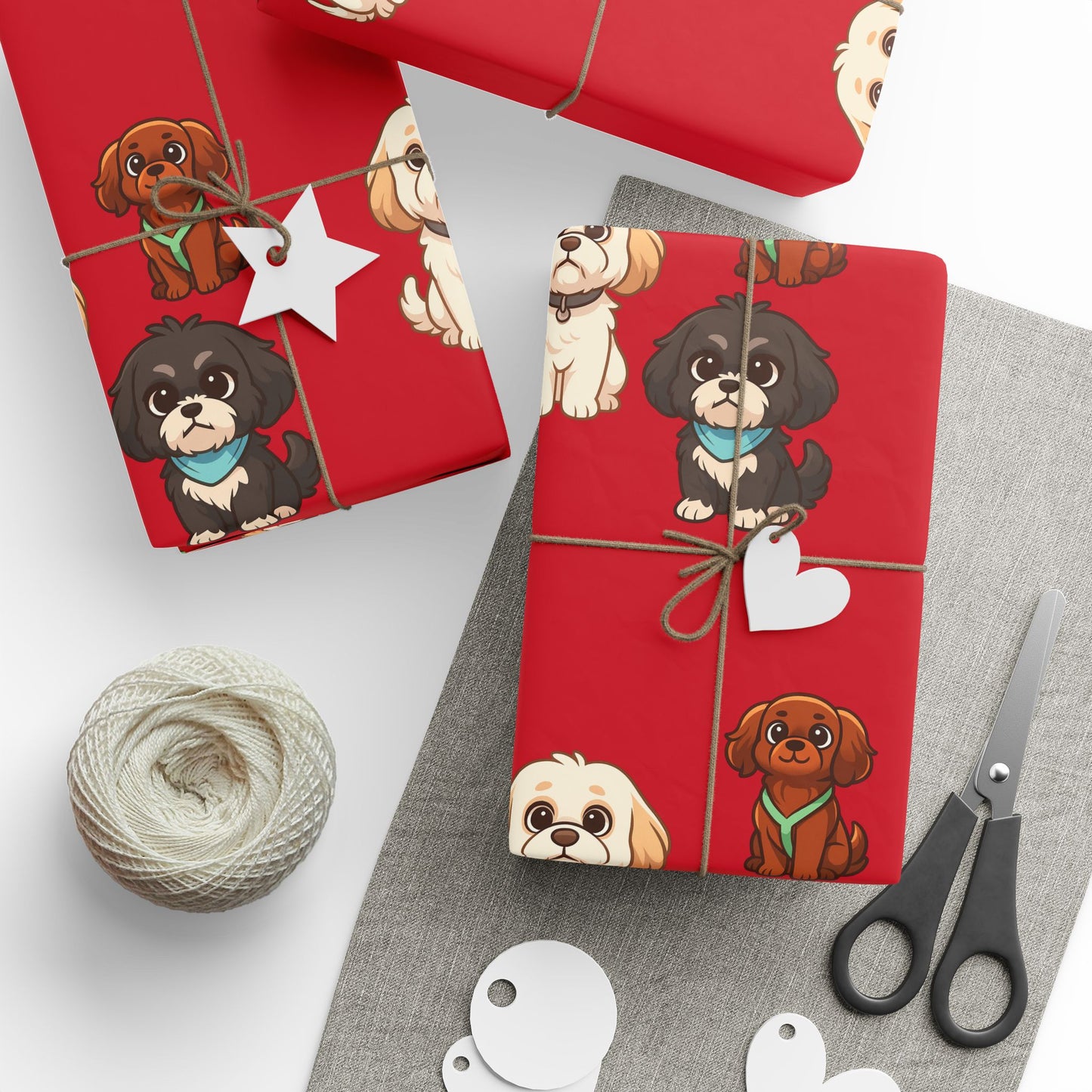 The Little Shihtzs -Themed Wrapping Paper, Cute Dog Print Gift Wrap, Birthday, Holiday, Pet Lover, Gifts for Dog Owners
