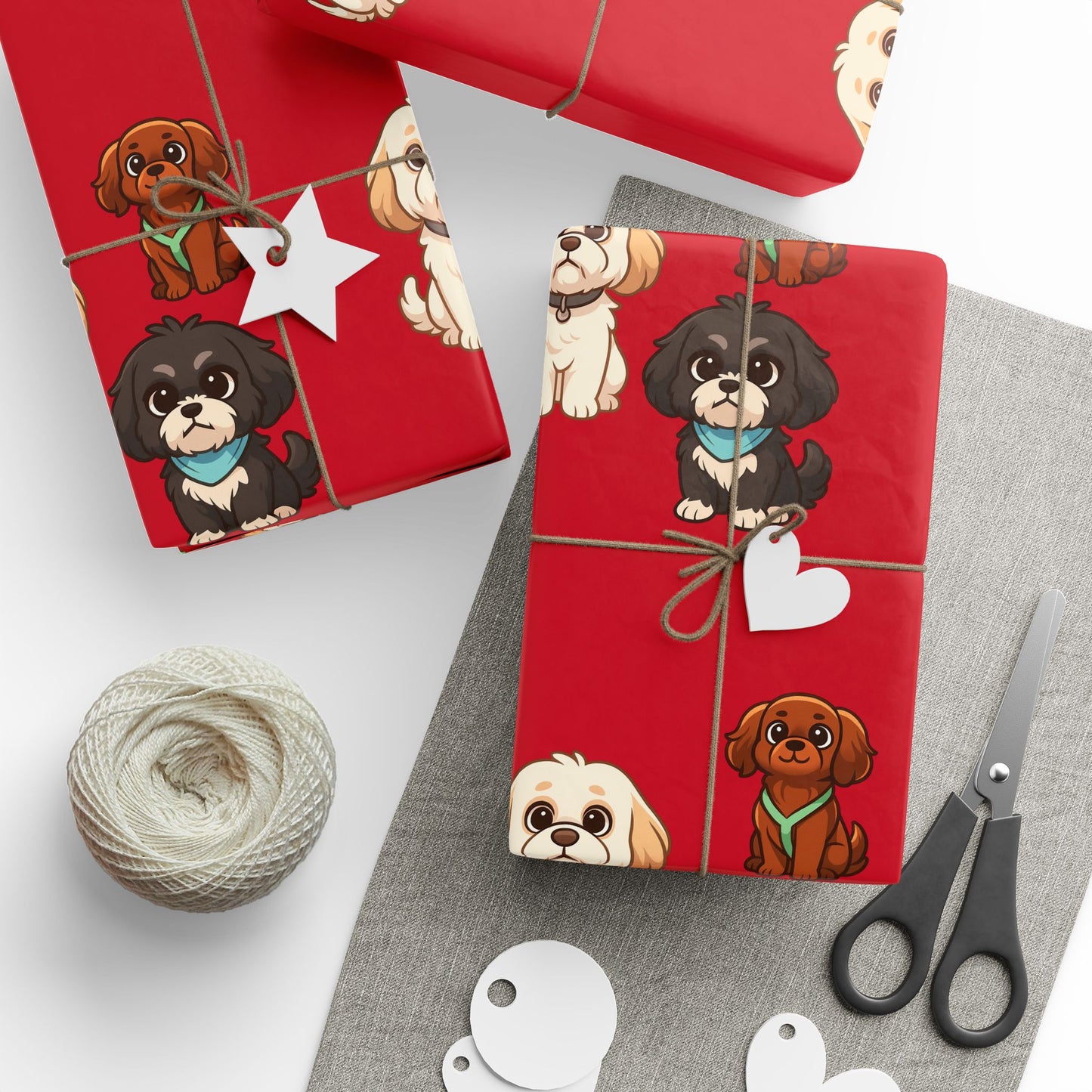 The Little Shihtzs -Themed Wrapping Paper, Cute Dog Print Gift Wrap, Birthday, Holiday, Pet Lover, Gifts for Dog Owners