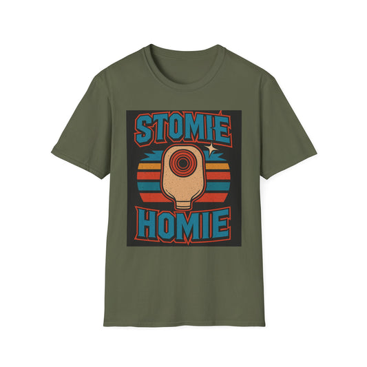 Stomie Homie Unisex T-Shirt, Casual Graphic Tee, Perfect Gift for Friends, Streetwear Style, Chill Vibes, Comfortable Wear