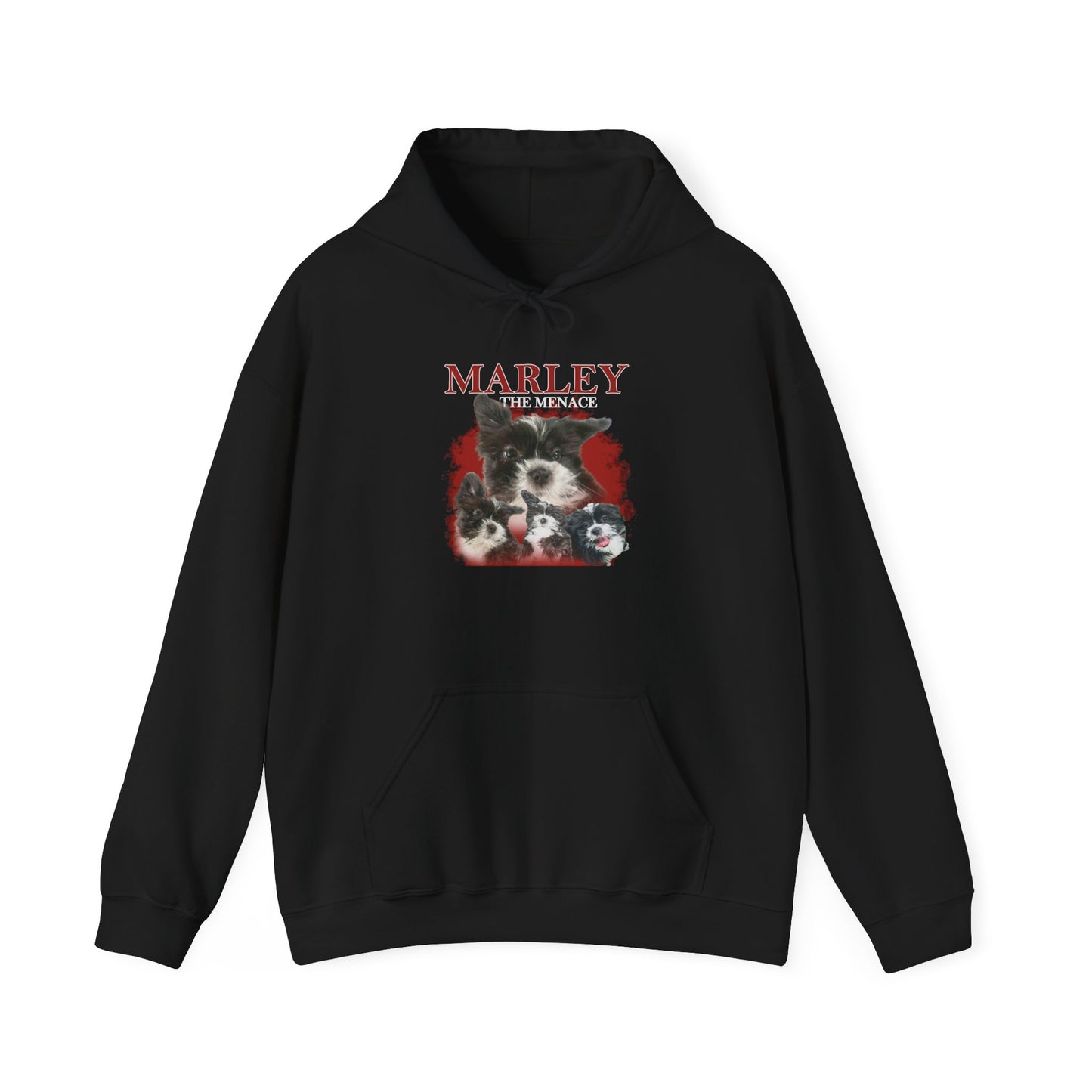 Marley Puppy Portrait Hoodie — Cute Dog Graphic Sweatshirt, Pet Lover Gift